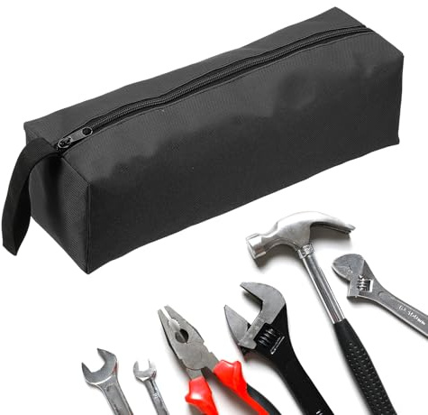 QUARKZMAN Reißverschluss-Werkzeugtasche 35x10x10 cm, Schwarz