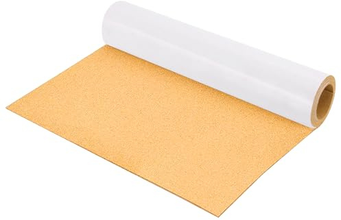 JIAYUET Rouleau de tableau d'affichage autocollant en liège de 3 mm d'épaisseur, 40 x 100 cm, tableau d'affichage mural pour bureau et maison