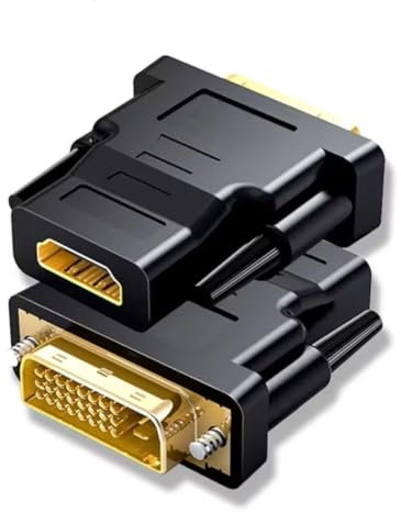 AAA PRODUCTS | DVI to HDMI Adapter - 2 Pack Bi-Directional 24+1 - HDMI Female to DVI-D Male Adapter with Gold Plated Connectors - For Projector, Laptop, TV, PC, DVD Player and more