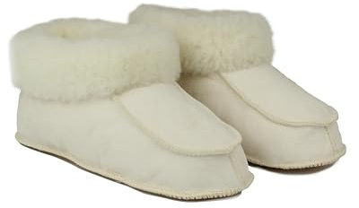 Hüttenschuh aus echtem Lammfell - Hausschuh aus 100% Pelzvelour Gr. 36-45