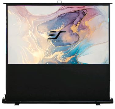Elite Screens F120NWH ezCinema Series Leinwand (Diagonal 304,8 cm (120 Zoll), Höhe 150,1 cm (59,1 Zoll), Breite 266,7 cm (105 Zoll), Format 16:9) schwarz