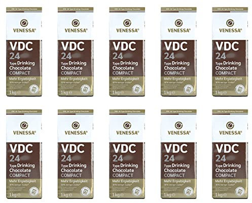 Venessa VDC 24 Trinkschokolade mit 24 Prozent Premium Kakao und Milchanteil (10 x 1 kg)