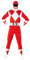 Morphsuits Men's Power Rangers Adult Sized Costume, Red, M UK