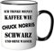 Tasse Ich trinke meinen Kaffee wie Chuck Norris - schwarz und ohne Wasser