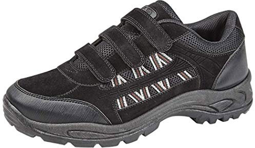 DEK ASCEND Triple touch fastening Trek & trail Shoe, Black, 10 UK
