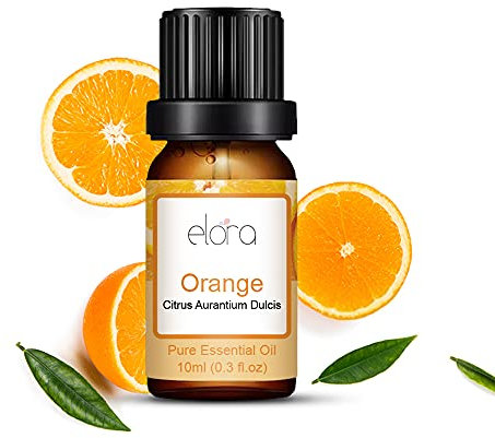Elora 10ml Orange Essential Oil - 100% Pure Natural Essential Oils for Diffusers and Aromatherapy for Home