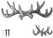 Comfify Gusseisen Hirschgeweih dekorative Wandhaken | Wandmontage Garderobe | für Mäntel, Hüte, Schlüssel und mehr | rustikales Finish |