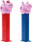 PEZ Peppa Pig Character Sweet Dispensers, Lemon & Apple Flavoured, Multipack of 12 (2 x Refill Pack Per Dispenser)