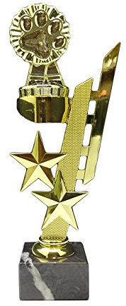 RaRu Hunde-Pokal Pfote (Sternenhalter) mit Ihrer Wunschgravur