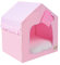 JEELINBORE Tragbar Faltbar Hundehaus Waschbar Katzen Hunde -Haus Bett Sofa (Rosa, S: 45 * 38 * 51cm)