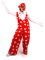 KarnevalsTeufel.de Latzhose Köln rot 1-tlg. Latzhose mit Köln Muster rot-weiß Clownhose für Erwachsene (Medium)