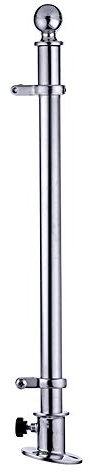 EsportsMJJ 30 Inch 760mm 316 Stainless Steel Flag Pole with Socket Base for Marine Boat Yacht