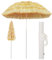 vidaXL Sombrilla de Playa Estilo Hawai Natural 180 cm Toldo Parasol Estructura