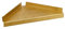 Xyanzi Wall Mounted Corner Shelf ，Solid Brass Shelves Storage Brackets for Bathroom Bath Golden (Size : 34.5x5x24.5cm)