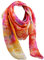 G-LIKE Damen Seidentuch Halstuch Seidenschal – Chinesische Luxuriöse 100% Echte Maulbeerseide Naturfaser Handarbeit Färbung Tie-Dye Batik Vierecktuch Kopftuch – 90 x 90 cm (Orange&Gelb)
