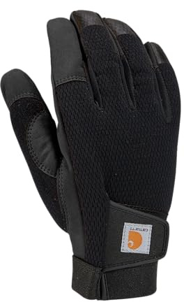Carhartt Carhatt Herren-Handschuh aus Kunstleder, hohe Fingerfertigkeit, berührungsempfindlich, sichere Manschette, Schwarz, XX-Large