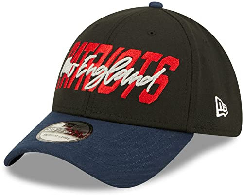 New Era NFL New England Patriots 2022 Official 39THIRTY Stretch Fit Draft Cap, Größe :M/L