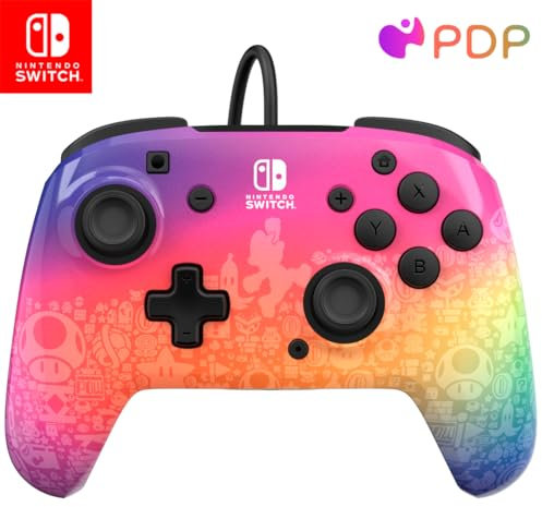 PDP Switch Rematch verkabelt controller STAR SPECTRUM Offiziell Lizenziert durch Nintendo - Customizable buttons, sticks, triggers, and paddles - Ergonomic Controllers