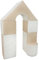 Velinda 6-TLG. Mini-Schloss-Set Groß-Softbausteine Schaumstoffbausteine Riesenbausteine (Farbe: weiß, cappuccinofarben)