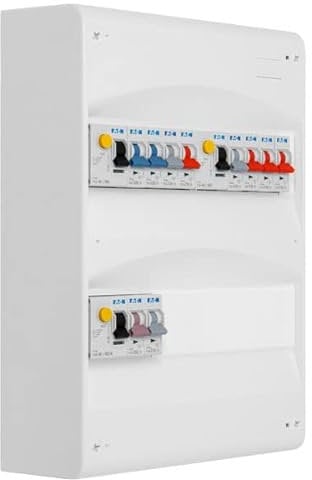 EATON - Tableau 2 rangées pré-équipé 2 inter. diff. 40A + 1 inter. diff. 40A + 10 disjoncteurs