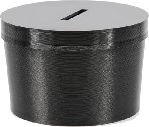 craVeDRIVE Universell Auto Aufbewahrungsbox Münz-Organizer | Spardose, Sparschwein, Anstelle des Auto Becherhalters Montiert | Schwarz Sparbüchse