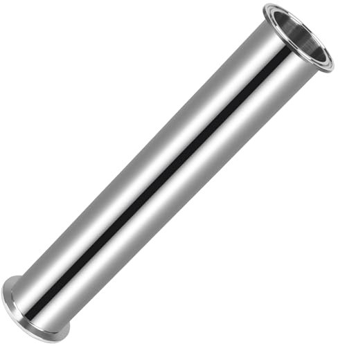JMCOLMT Tri Clamp Tube 2 Inch Tube OD Sanitary Spool Tube Length 12 Inch Clamp End OD 50.5mm 304 Stainless Steel Seamless Round Tubing