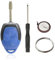 3-Button Remote Control Case for Ford Connect Transit Tourneo Mondeo (with Batteries)