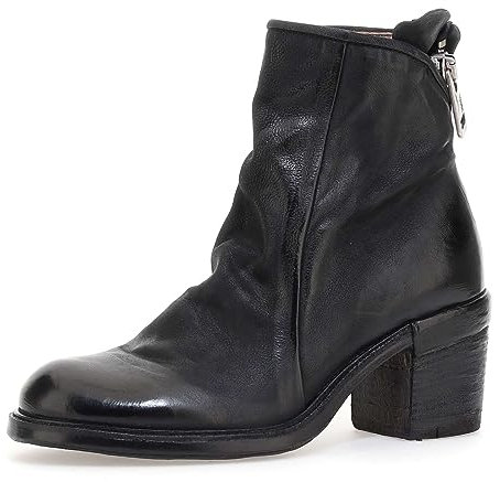 A.S.98 JASE STIVALETTI in Pelle Donna NERO 37