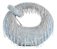 JW PEI Damen Abacus Handtaschen - Blau Denim Kunstfell - Mini