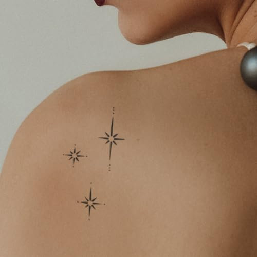 MyJagua Tattoo • Sternenglanz | 1-2 Wochen Tattoo | Auf Pflanzenbasis | Hautverträglich | Wasserfest | Neue Tattoo Technologie | Kein Klebe Tattoo