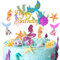 LUKIUP 31 Stück Meerjungfrau Tortendeko, Cupcake Deko, Kuchendekoration,Muffin Deko,meerjungfrauen Kuchen Deko, Baby Shower Kindergeburtstag Hochzeit Kuchen Topper für Mädchen Frauen Dame
