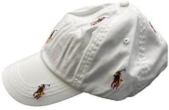 Polo Ralph Lauren Chino-Ballkappe aus Baumwolle (US, Alpha, Einheitsgröße, Weiß), GRAU, Einheitsgröße