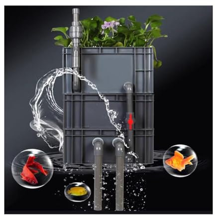 Boîte De Filtration Pour Aquarium, Système De Circulation D'eau Externe pour Étang À Poissons DIY, Système De Circulation D'eau, Facile À Assembler Et À Utiliser ( Couleur : Grey , Taille : 60x40x77cm