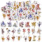 46 Stücke Fee Aufkleber, Nette Blumen Fee Aufkleber, Kawaii Scrapbook Supplies, Ästhetische Wasserflasche Aufkleber für Scrapbooking, DIY Handwerk, Laptops, Journal, Geschenke für Erwachsene, Kind