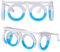 2 x Anti-Bewegung, Krankheitsbrille, Übelkeitshilfe, Flüssigkeitsgläser, erhöhte Autokrankheit, intelligente Brille für Erwachsene und Kinder, Autokrankheit, Seekrankheit, Reise/Kreuzfahrt,