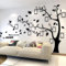 Purekay Stickers Muraux Feuilles de Arbre, Cadre de Photo 3D DIY Grand Autocollant Mural Arts Décoration de la Maison pour Chambre, Salon Cadeau Bureau, Fond de Canapé (Noir Droit, XL)