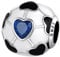 Doyafer 925 Sterling Silber Fußball Charme Anhänger mit 5A Zirkon Frauen Armband Halskette Anhänger, DIY Charme Urlaub Geburtstag Freund Geschenk