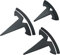 fibhyrtingy 3 Pcs/Set for Model 3 Emblem Badge Sticker Cover,Car Front/Rear/Steering Wheel Emblem Logo Sticker Decals Accessories (fit Model3 Matt Black)