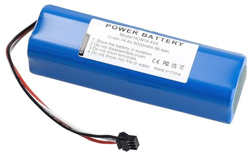 6000 mAh, 14,4 V Li – ION Akku für Honiture Q6 Roboter-Staubsauger, Zubehör, Ersatzteile, Akku