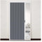 Innentür ohne Bohren, versenkbare Falttür mit Aluminiumrahmen und Zellstoff, wasserdicht und wärmeisolierend, for Schlafzimmer, Badezimmer, Küche, Büro(Dark gray,85x200cm/33x79in)
