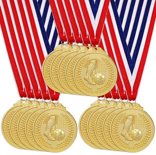 15 Stück Medaillen für Kinder: Medaillen Kindergeburtstag Fussball Medaillen Kindergeburtstag Medaillen Fußball für eine Kindergeburtstags für Kinder und Erwachsene Sport Fußball, Party Gunsten