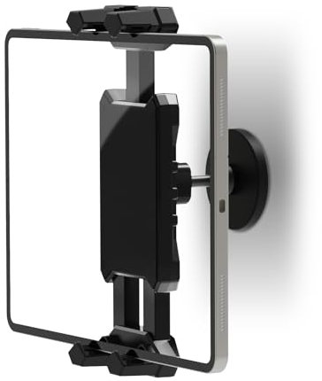 JUBORUI Support Magnétique Tablette, Rotatif à 360 Support Aimant Tablette, Support iPad Magnétique pour Réfrigérateurs,Métalliques, Gym, Armoires, Compatibles de 4,7 -13,5 Tablette.