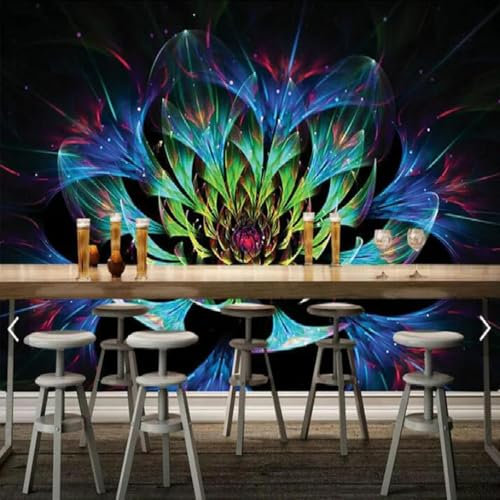 WEIMEIJIE Papier peint 3d à fleurs bleues éblouissantes, papier peint floral moderne pour salon, chambre à coucher, fond de télévision