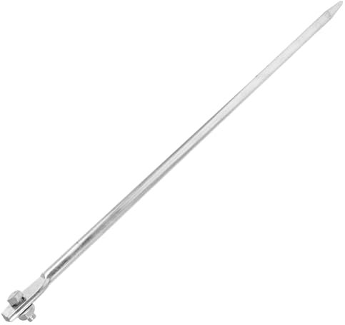 Veemoon Varilla De Tierra De 19 Pulgadas Electrodo De Tierra De Hierro Pica De Tierra Kit De Conexión A Tierra Eléctrica Para Cercas Eléctricas Antenas Y Antenas Parabólicas (25 Mm)