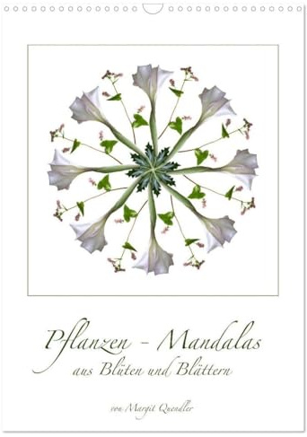Pflanzen - Mandalas aus Blüten und Blättern (Wandkalender 2026 DIN A3 hoch), CALVENDO Monatskalender: Grafiken aus Blüten und Blättern (CALVENDO Natur)
