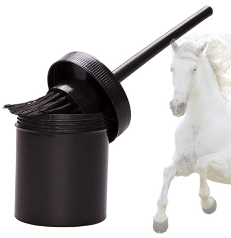Bouteille d'huile de sabot à cheval avec pinceau - kit d'entretien portable pour soins aux animaux | Accessoire de nettoyage durable pour les terrains d'entraînement, les zoos, les parcs, les terres a
