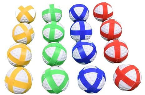 MotiveTech 16 palline adesive in velcro, portatili, robuste e leggere, per adulti e ragazzi