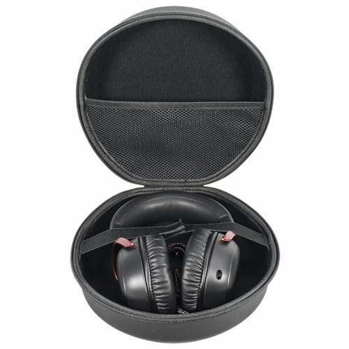 YIIWAY Funda Duro Estuche Case Compatible con Audio-Technica M20X / M30x / M40x / M50x / M60x / M70x / D500X / AD700X / AD900X / S220BT / S300BTBK Auriculares, Funda Solo - Negro YC80054