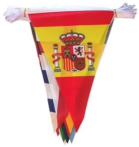 Banderole de drapeau européen 24 pays 9 mètres FlagSuperstore