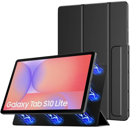 TiMOVO Magnetische Hülle für Samsung Galaxy Tab S10 Lite 10.9'', Schwarz | Kompatibel mit SM-X400/X406, Ultra Schlank, Magnetisch, Ständer, Auto Schlaf/Wach